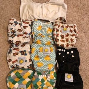 NWOT NB Pocket Cloth Diapers by Just Simply Baby